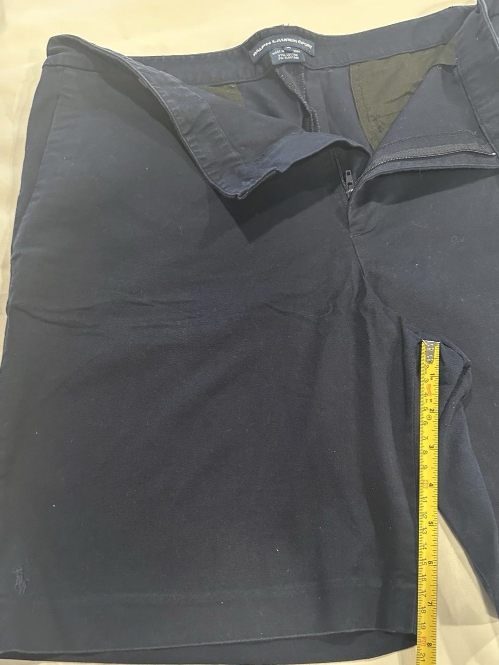 Polo Ralph Lauren Women’s Black Flat Front Shorts Size 14